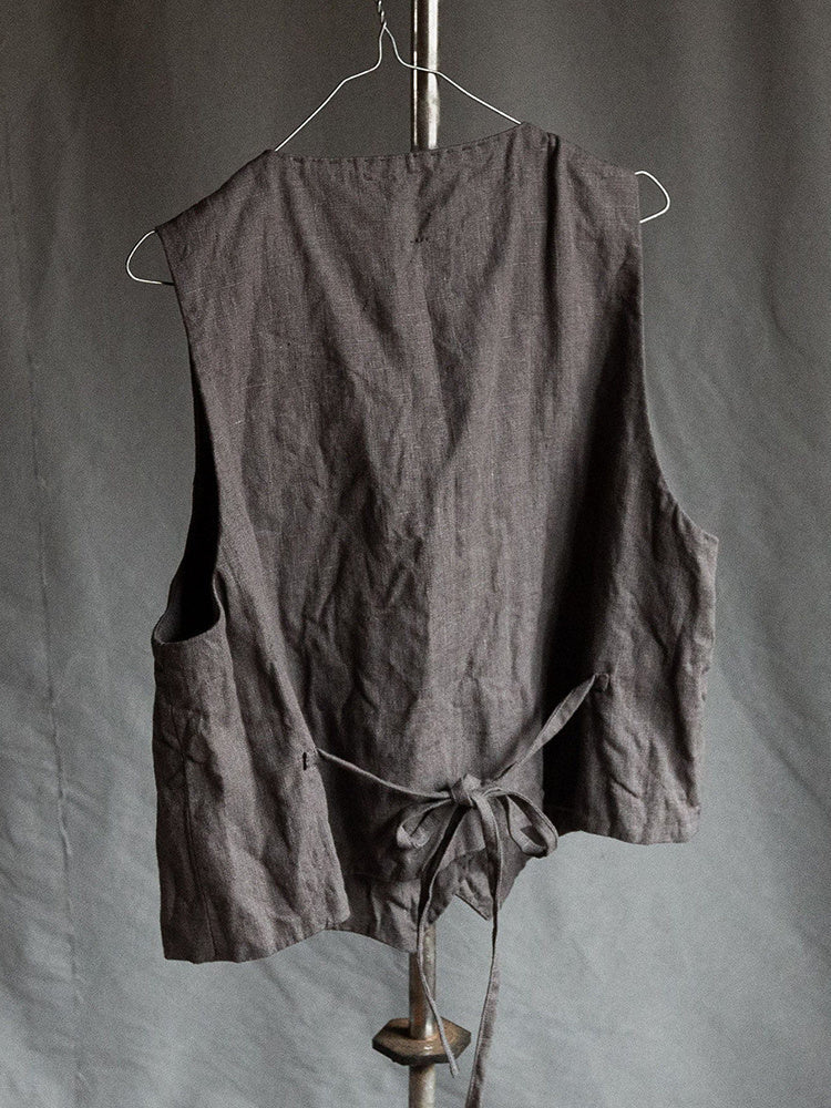 Men's Vintage Linen Blend Vest